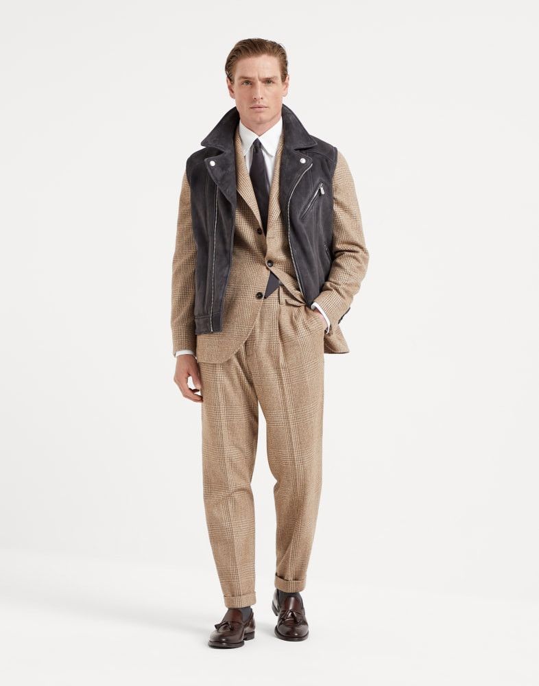 Brunello Cucinelli o1w1db10925 Suit-Type Jacket in Brown Size US M / EU 48-50 / 2 - 4 Thumbnail