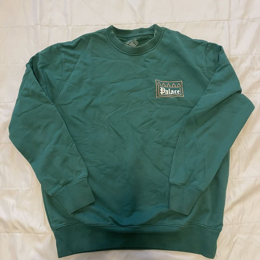 Palace Palace Skateboards Gated Community Crew Sweatshirt GREEN Size US M / EU 48-50 / 2 - 2 Thumbnail