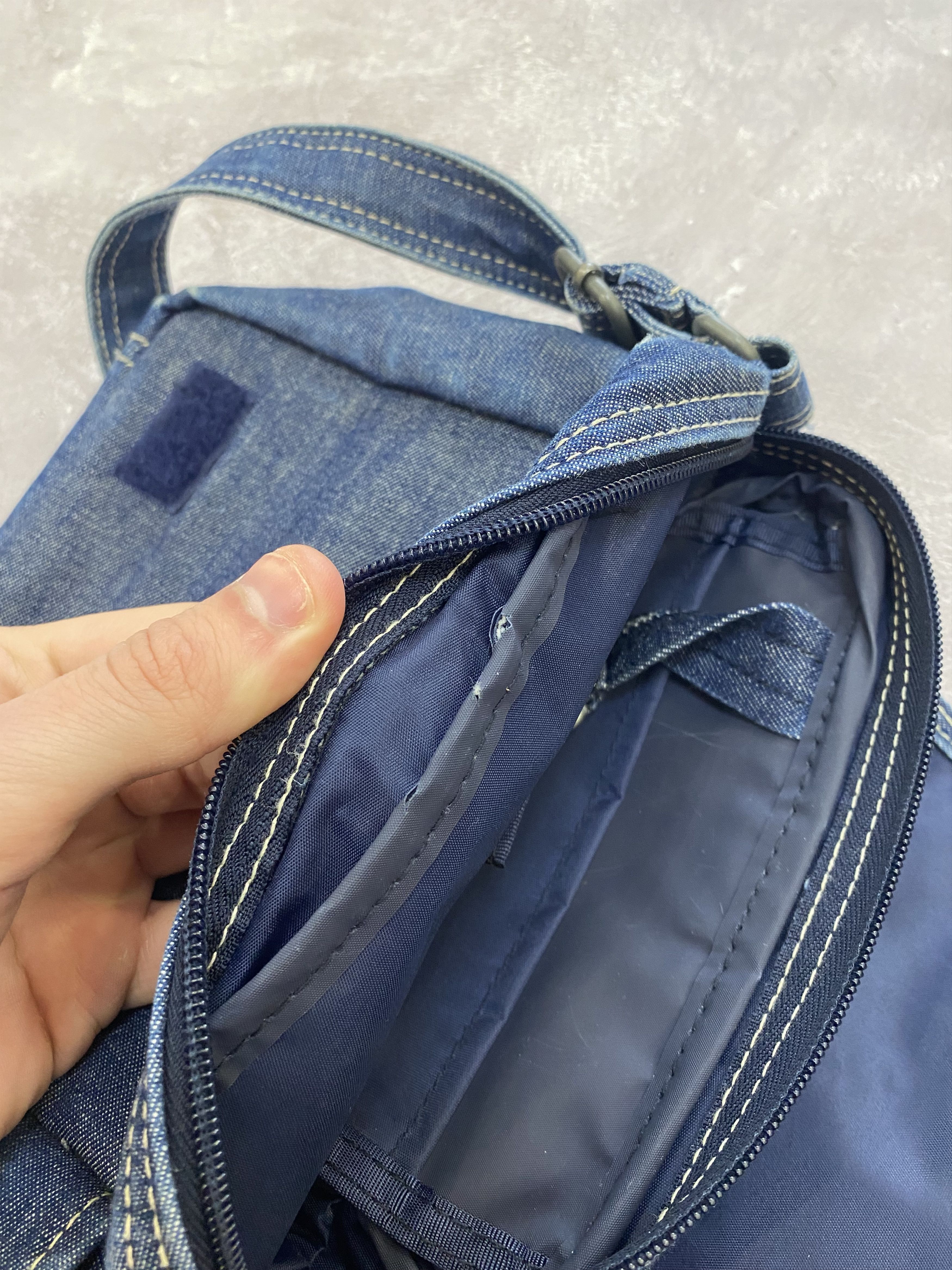 Kangol × Vintage Vintage Kangol Denim Shoulder Bag Size ONE SIZE - 12 Thumbnail