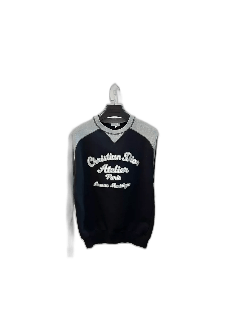 Dior Dior black gray long sleeve sweatshirt Size US XXS / EU 40 - 1 Thumbnail