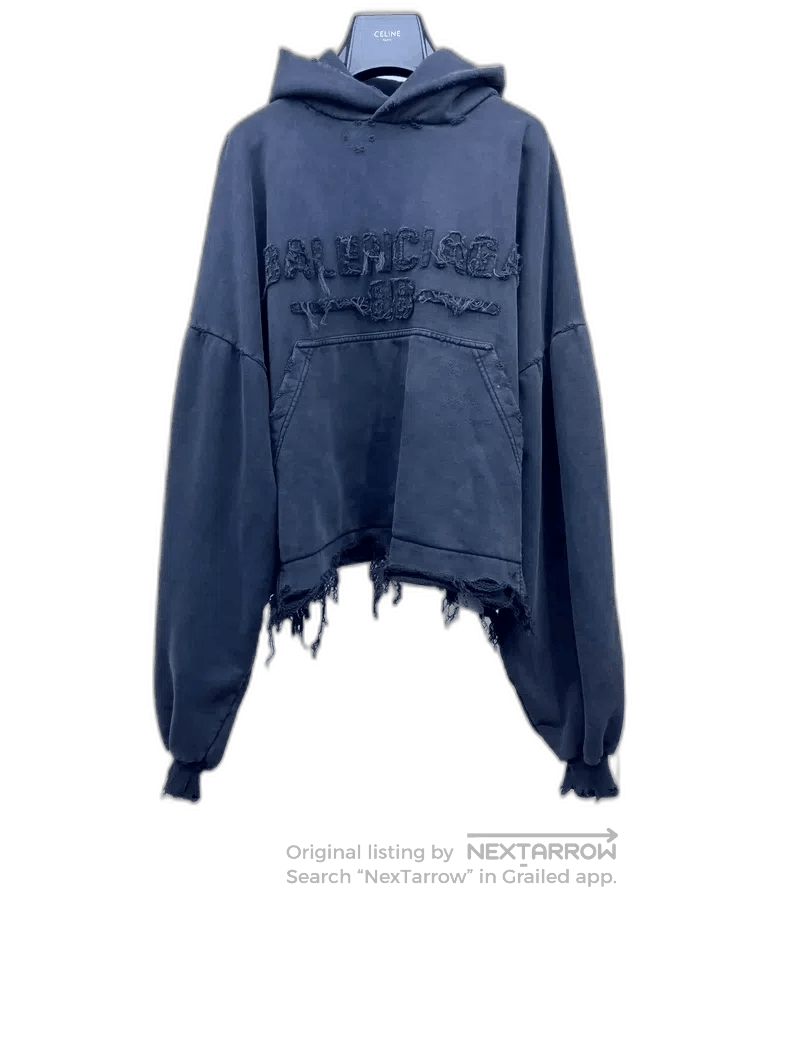 Balenciaga Balenciaga Black Hooded Sweatshirt. Size US L / EU 52-54 / 3 - 1 Thumbnail
