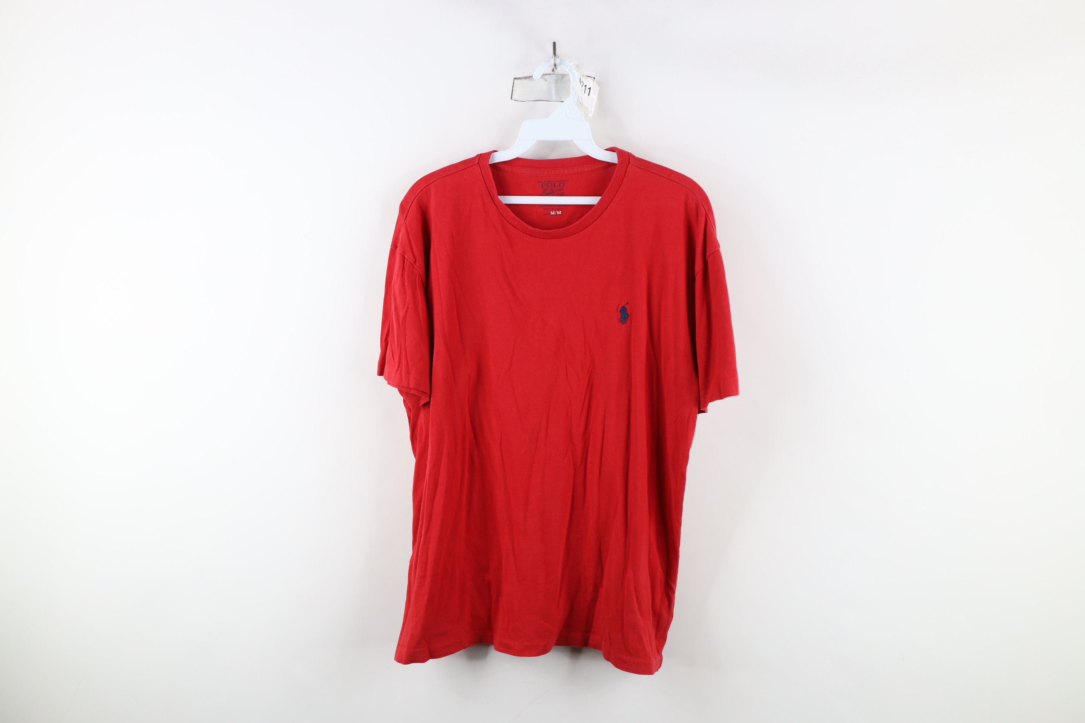 Ralph Lauren × Vintage Vintage Ralph Lauren Faded Short Sleeve T-Shirt Red Cotton Size US M / EU 48-50 / 2 - 1 Thumbnail