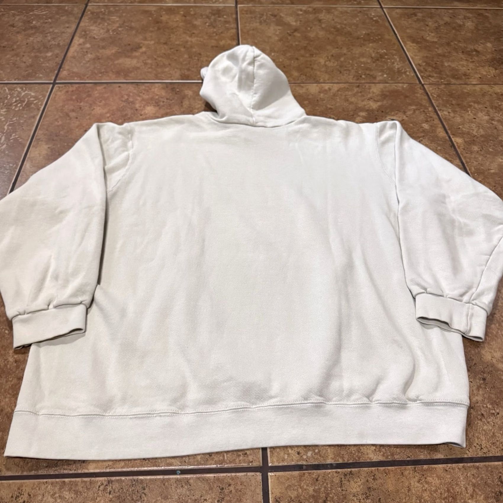 Nike Nike Vintage Marshmallow Cream Center Swoosh Hoodie Sweatshirt Silver Tag XXL Men Ivory Size US XXL / EU 58 / 5 - 3 Thumbnail