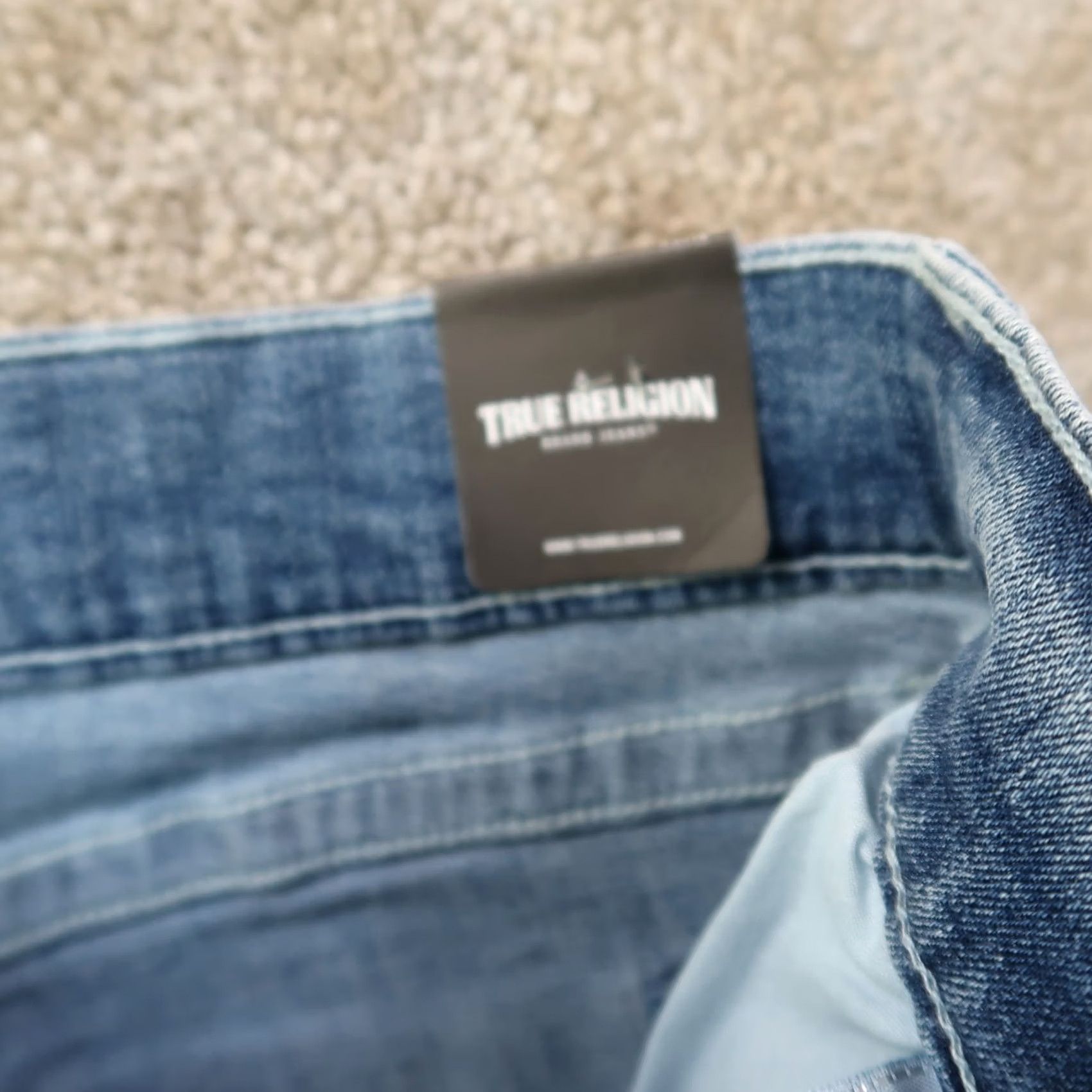 True Religion TRUE RELIGION Ricky Relaxed Straight Jeans Men 38x32 Blue Denim New with Tags Relaxed Straight Jeans 38x32 Men Blue Denim (N/A) Size US 38 / EU 54 - 4 Thumbnail