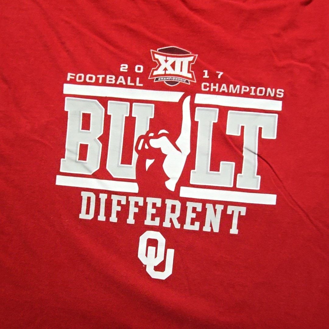 Other OU Football Champions Built Different 5XL Red Sooners Shirt Size US XXL / EU 58 / 5 - 2 Thumbnail
