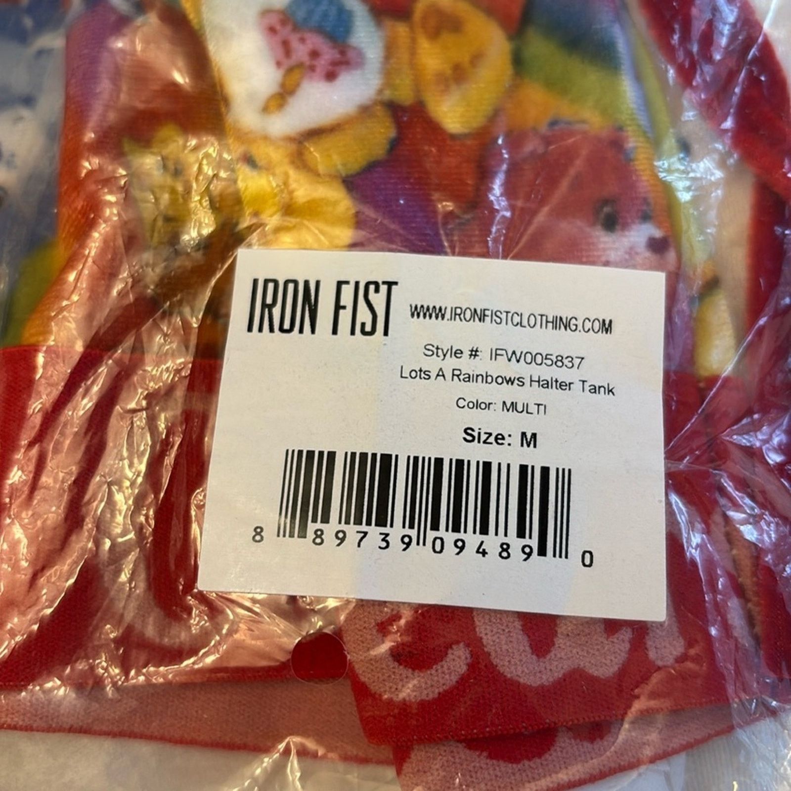 Iron Fist Iron Fist Care Bears Lots A Rainbows Velvet Halter Tank Crop Size M / US 6-8 / IT 42-44 - 10 Thumbnail