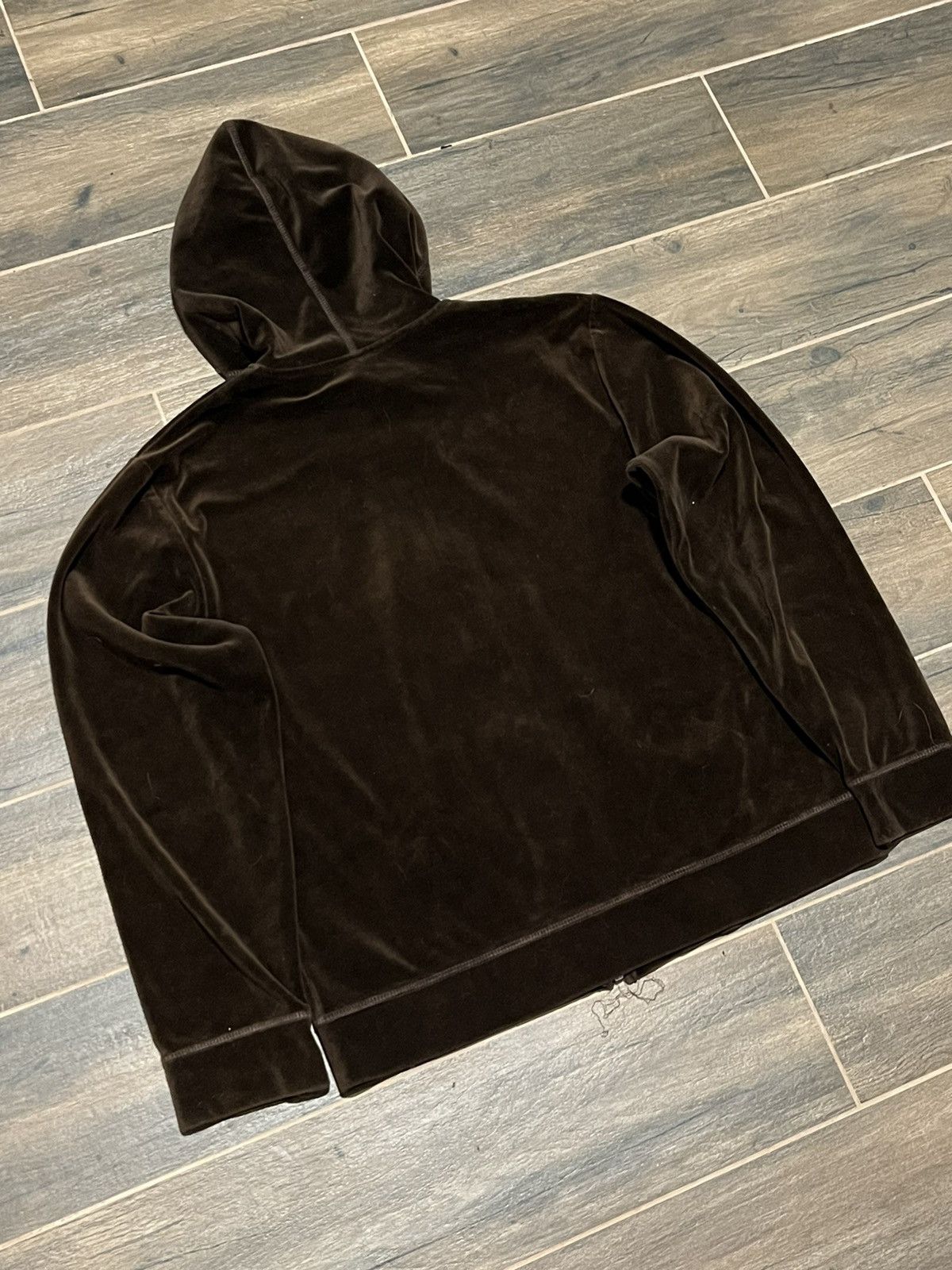 Juicy Couture × Vintage VINTAGE Y2K JUICY COUTURE LIKE AMAZING VELOUR ZIP HOODIE Size M / US 6-8 / IT 42-44 - 3 Thumbnail