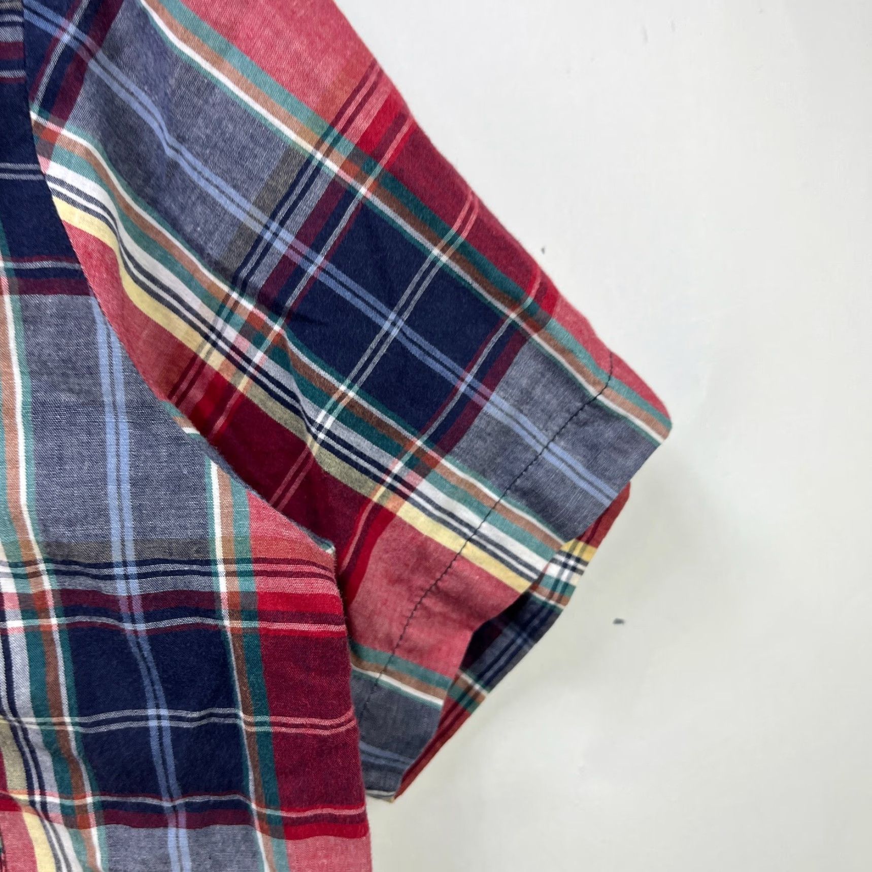 Wrangler VINTAGE Wrangler Pro Snap Short Sleeve Western Plaid Shirt L Size US L / EU 52-54 / 3 - 6 Thumbnail