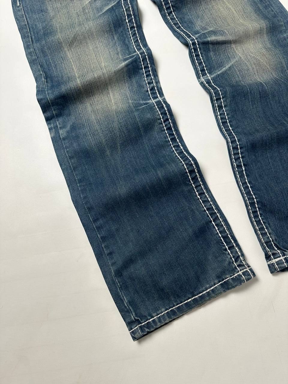Vintage Vintage Washed Wide Japanese Denim Jean Y2K Size US 30 / EU 46 - 4 Thumbnail