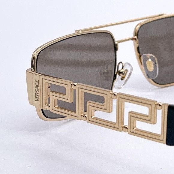 Versace NEW VERSACE VE2257 1002/5A SUNGLASSES VERSACE MOD 2257 GOLD Size ONE SIZE - 4 Thumbnail