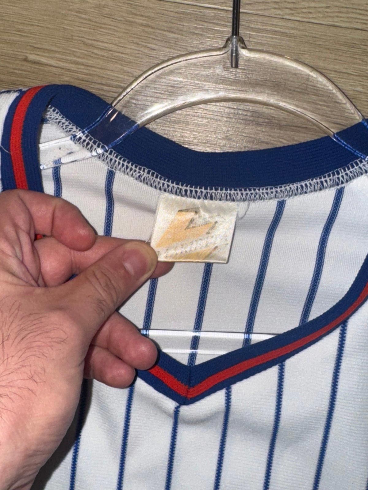 MLB Vintage 80s MLB Sand Knit NY Mets Jersey #49 Sz M/L Size US M / EU 48-50 / 2 - 4 Thumbnail