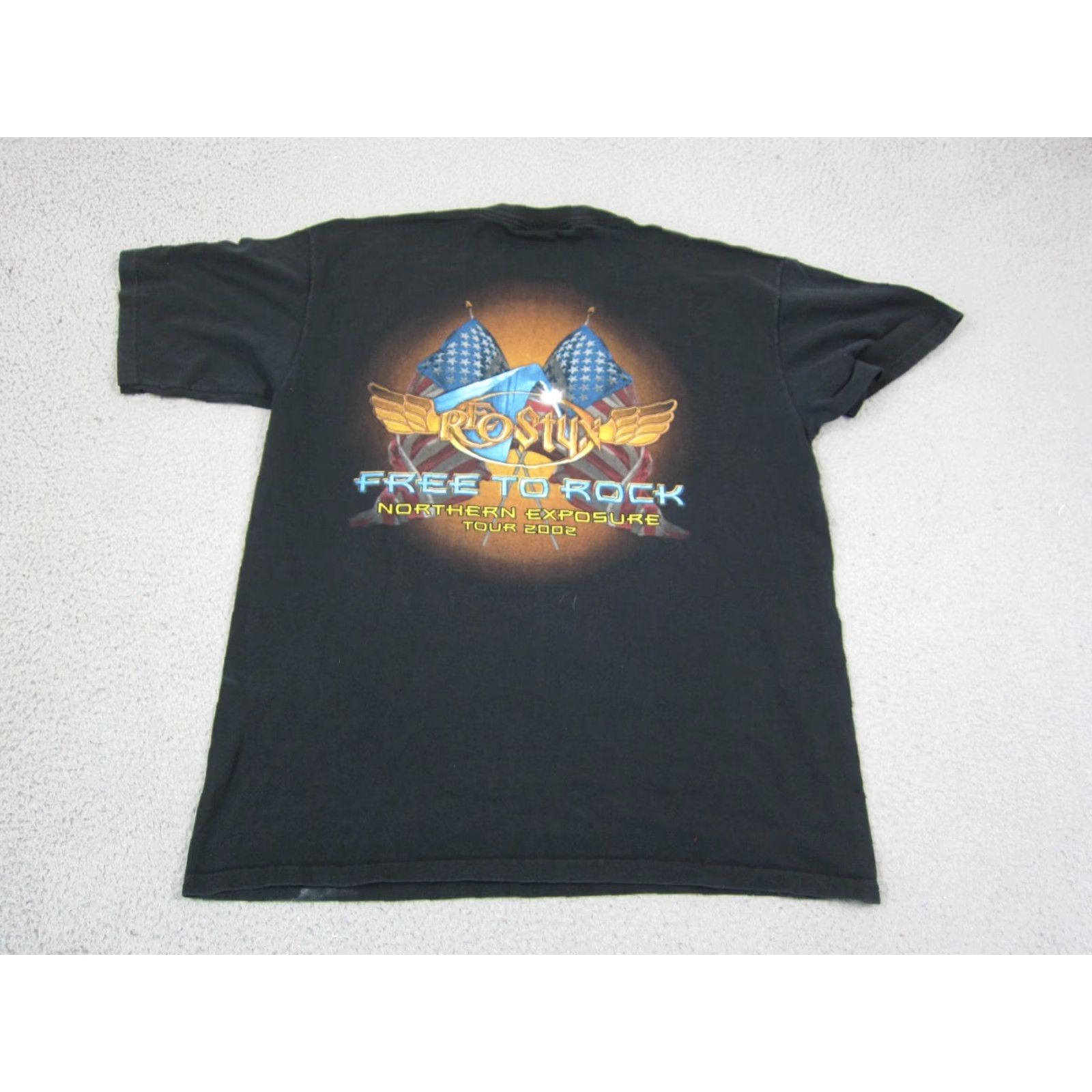 Vintage VINTAGE Reo Styx Shirt Mens XL Black Band2002 Free To Rock Tour Y2K Size US XL / EU 56 / 4 - 2 Thumbnail