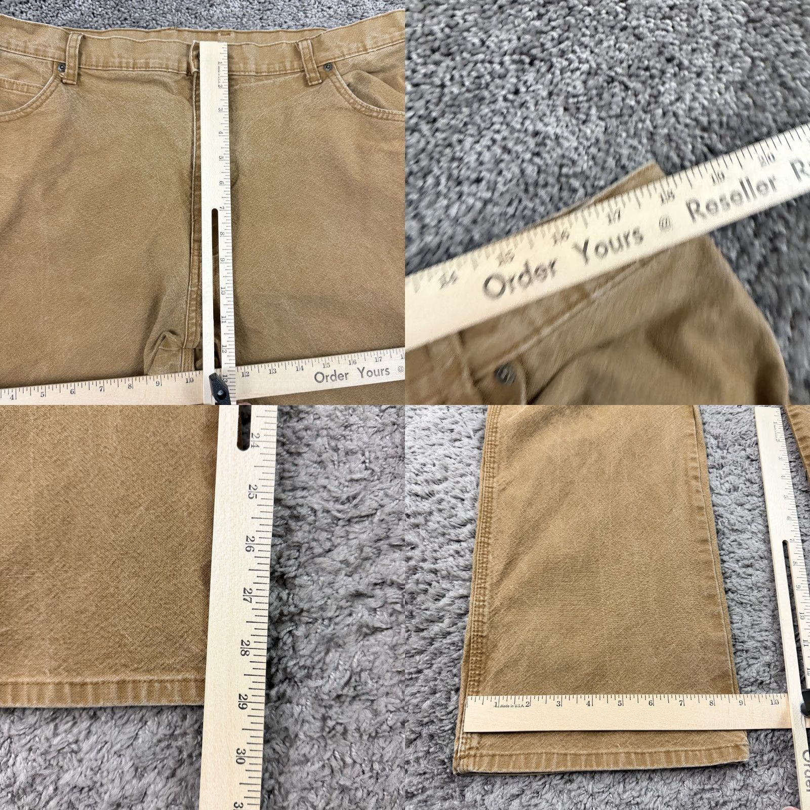 Dickies Dickies Pants 38 Brown Carpenter Canvas Mid Utility Work Wear Stretch Outdoors Men Regular Inseam 30 Size US 38 / EU 54 - 8 Thumbnail