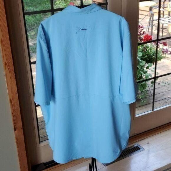 Cabelas Cabela's Guidewear Fishermen Vented Lt. Blue Casual Button D Size US XXL / EU 58 / 5 - 5 Thumbnail