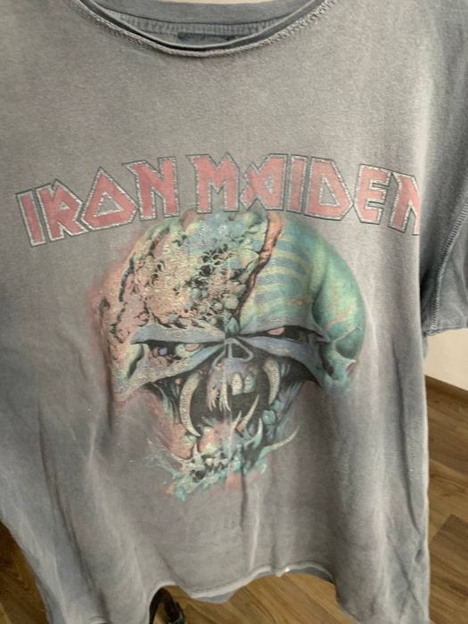 Iron Maiden Iron Maiden Crashed Y2K Sun Faded Vintage 90s Tour