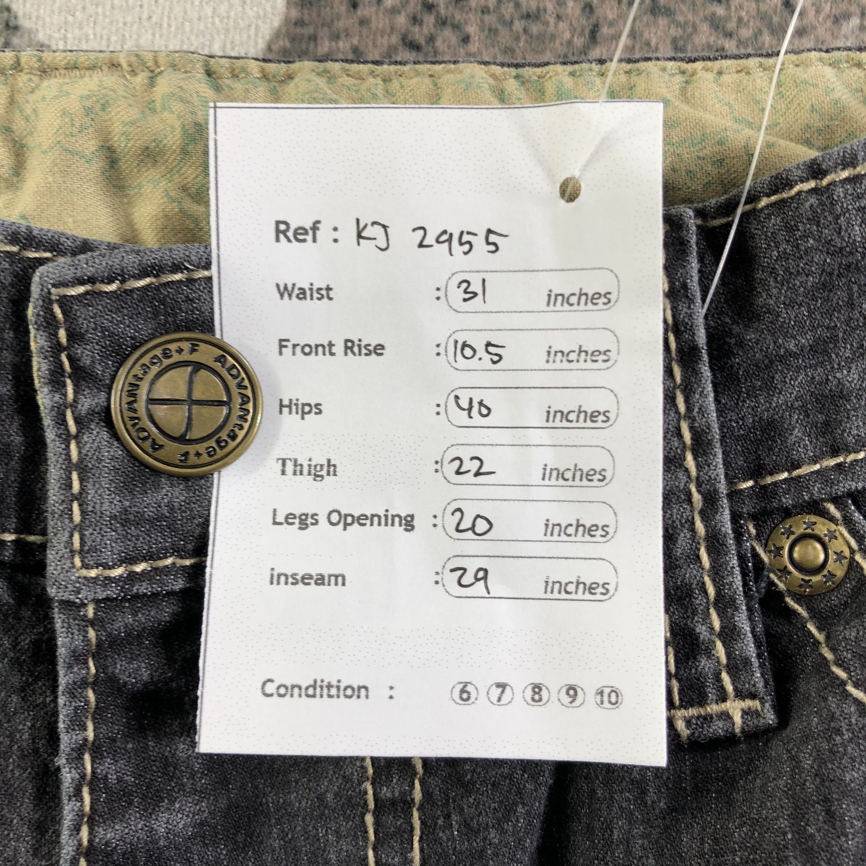 Japanese Brand Japanese Brand Flared Jeans Embroidery Denim KJ2955 Size US 30 / EU 46 - 11 Thumbnail