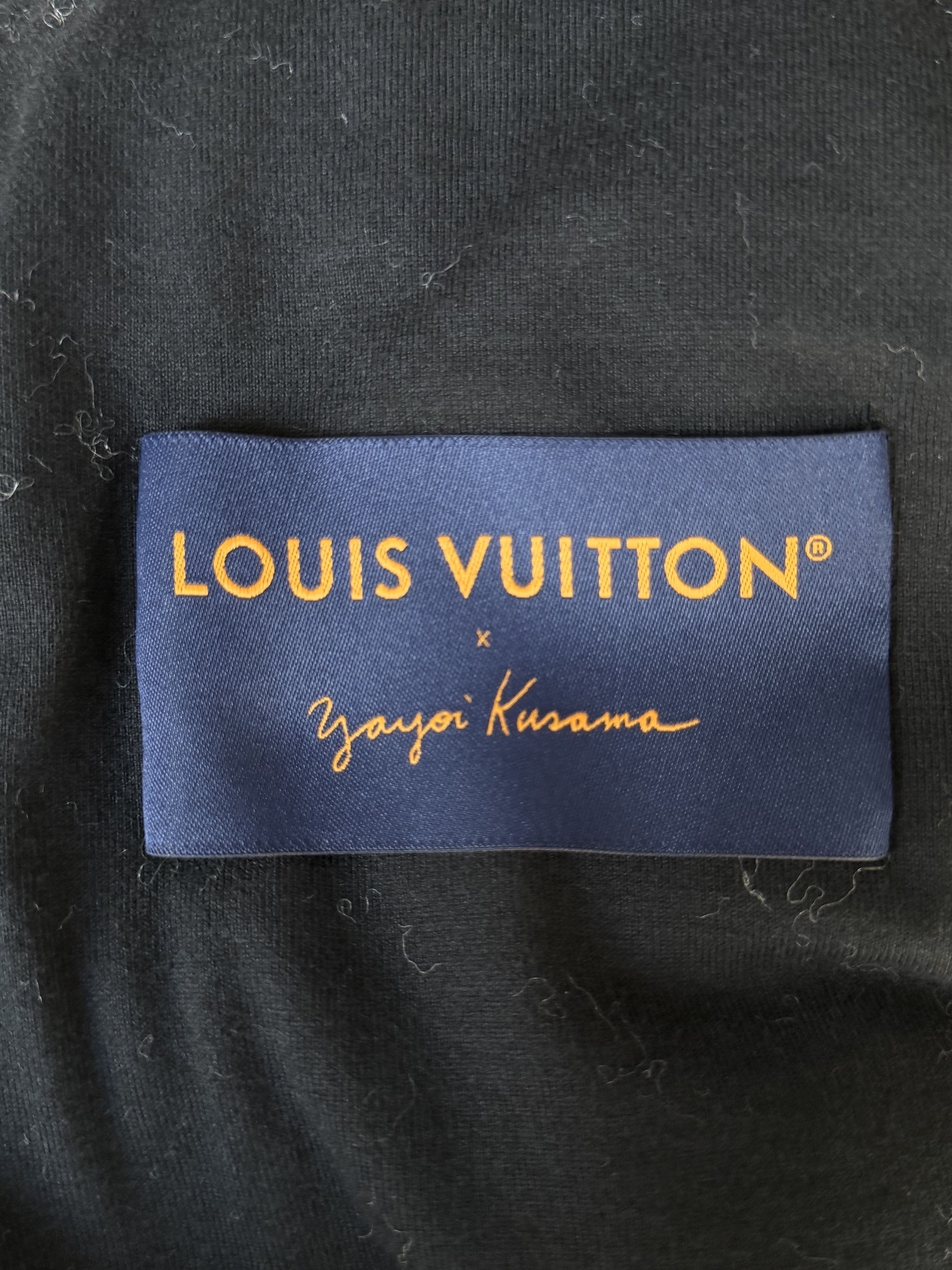 Louis Vuitton Yayoi Kusama Black & White Polka Dot Fleece Jacket Size US XXL / EU 58 / 5 - 3 Thumbnail