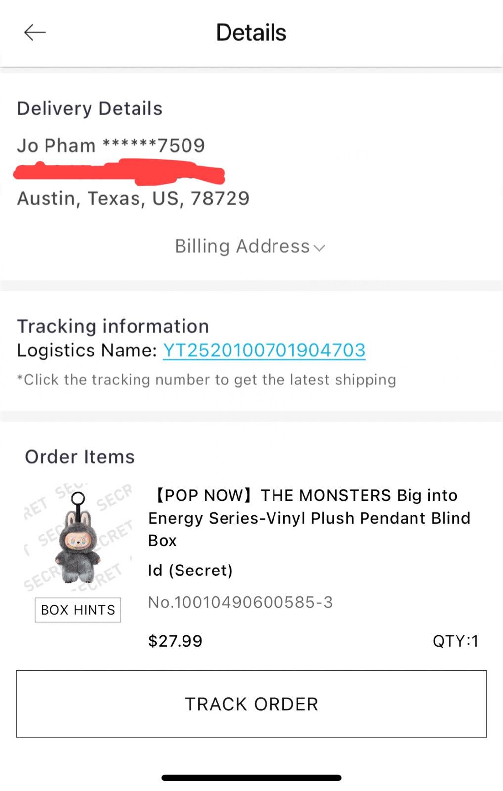 POP MART Labubu Big Into Energy Secret ID Size ONE SIZE - 1 Thumbnail