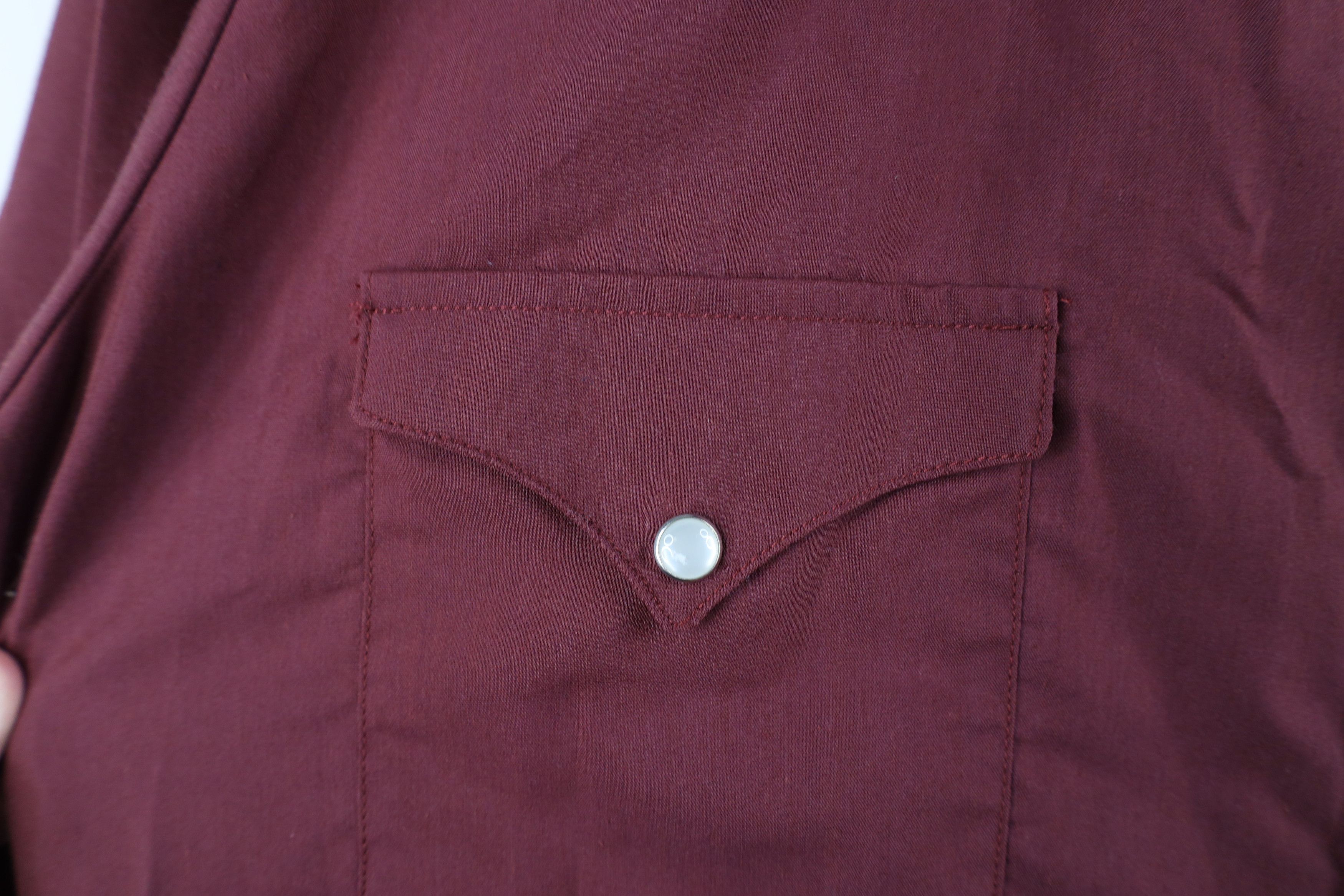Vintage Vintage 90s Rockabilly Western Cowboy Snap Button Shirt Red Size US XXL / EU 58 / 5 - 4 Thumbnail