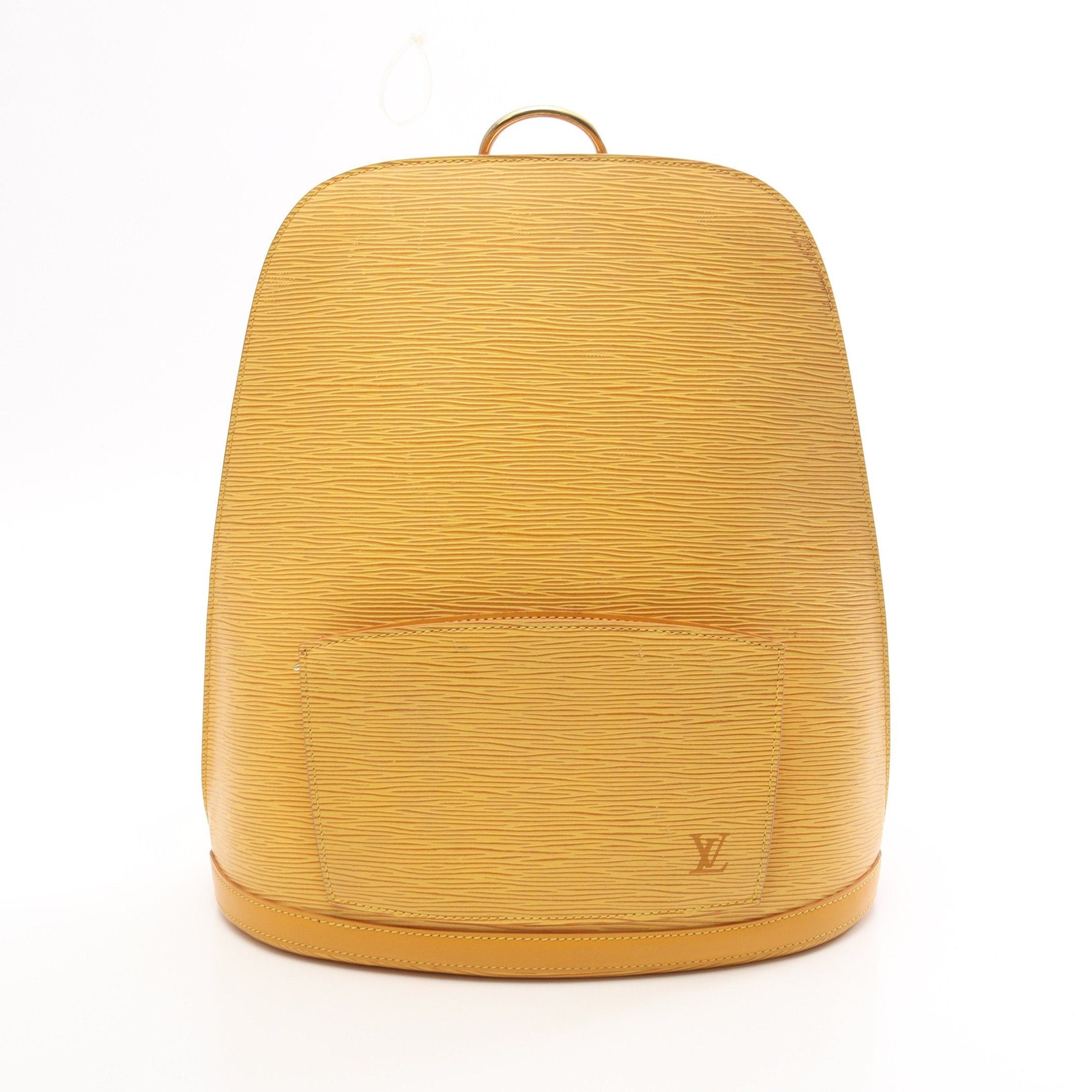 Louis Vuitton Gobelins Epi Tassi Yellow Backpack Rucksack Leather