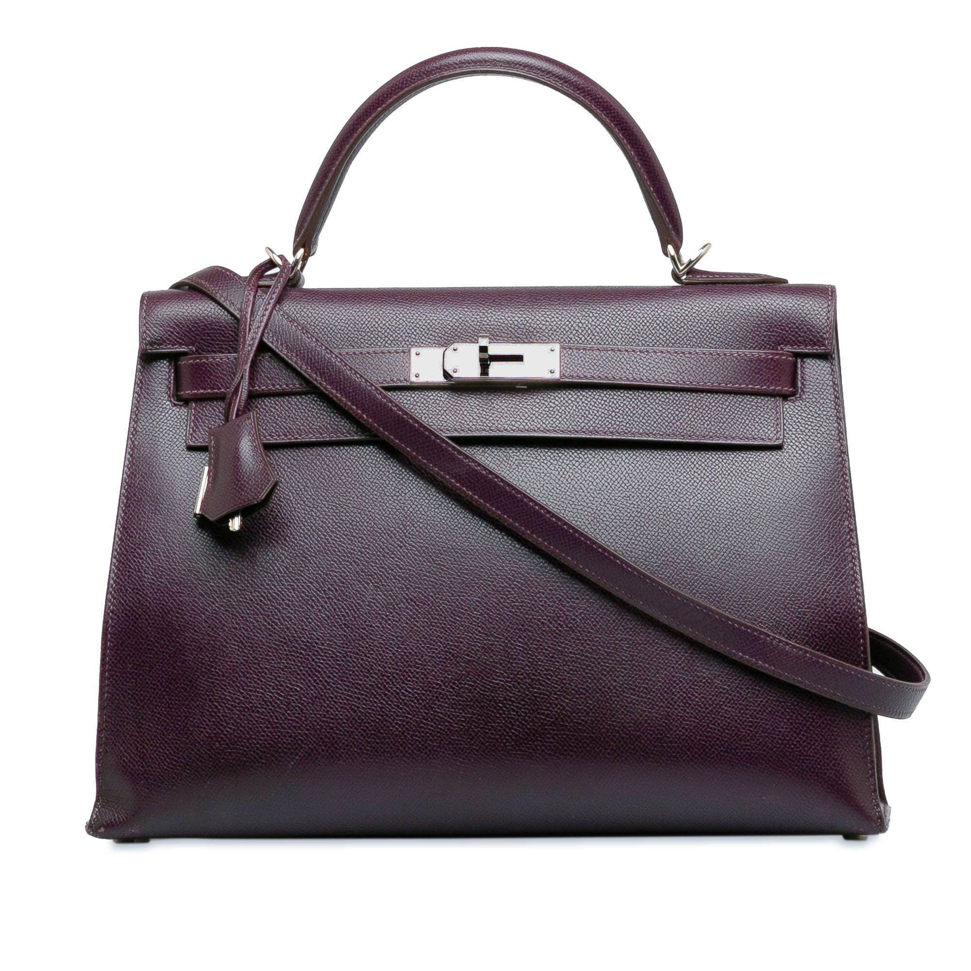 image of Hermes Hermes Handbags Kelly 32 in Purple, Women's