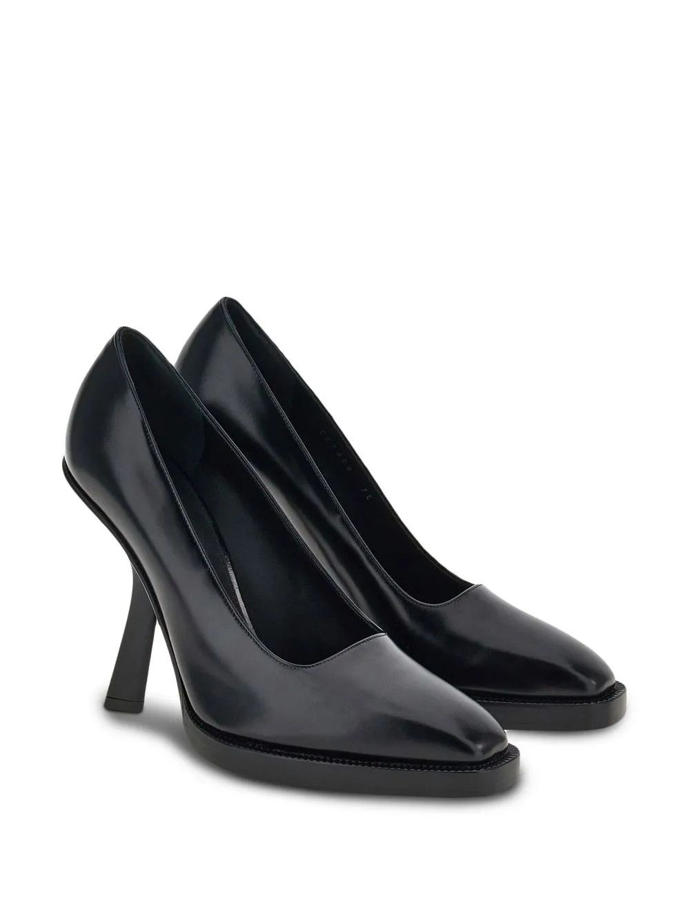 Salvatore Ferragamo o1y0426 Spool Heel Pumps in Black Size US 8 / IT 38 - 2 Thumbnail