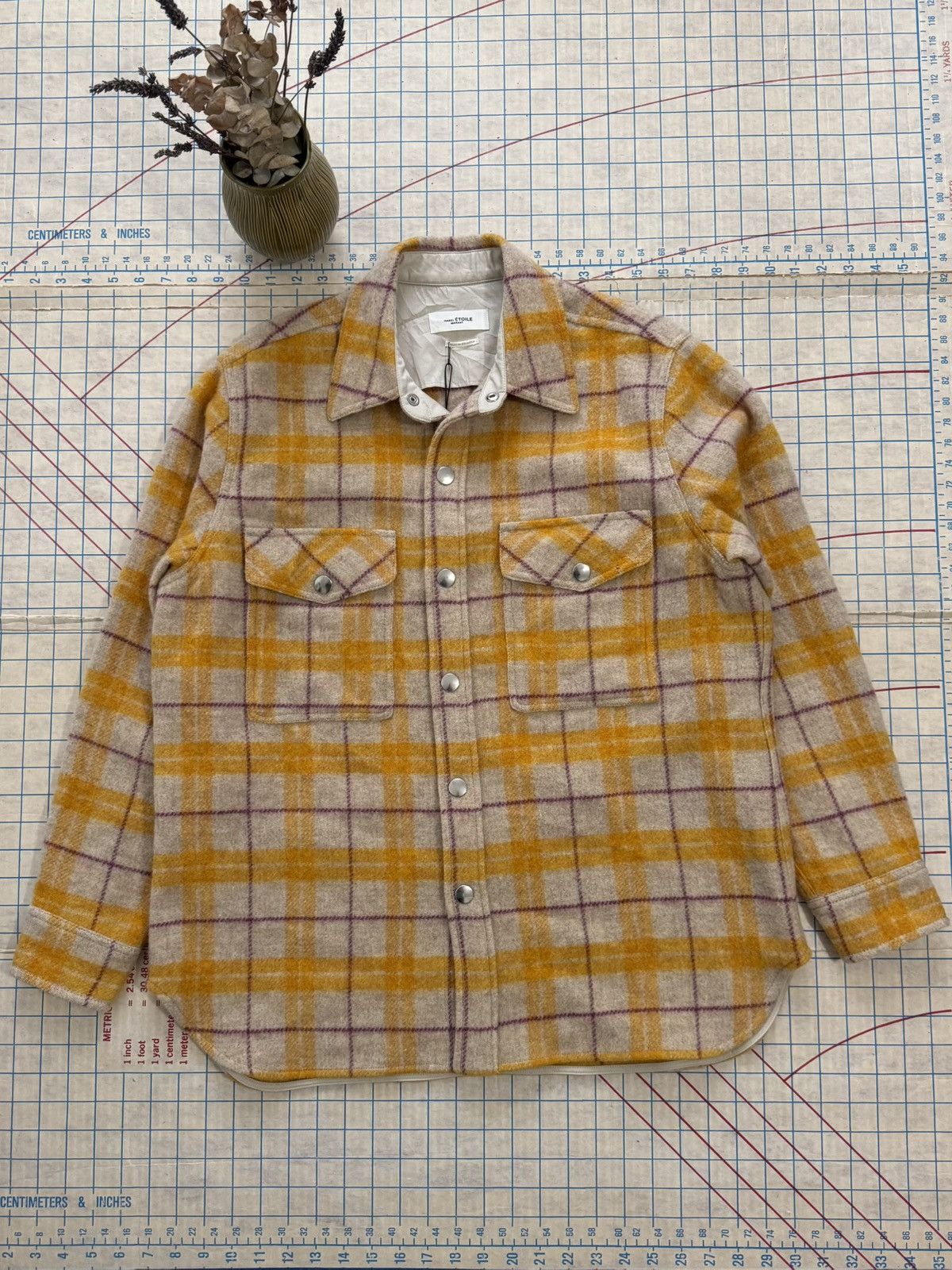 Isabel Marant Etoile NWT Isabel Etoile Marant Yellow Faxonli Wool Shacket Size 36 Size M / US 6-8 / IT 42-44 - 1 Thumbnail