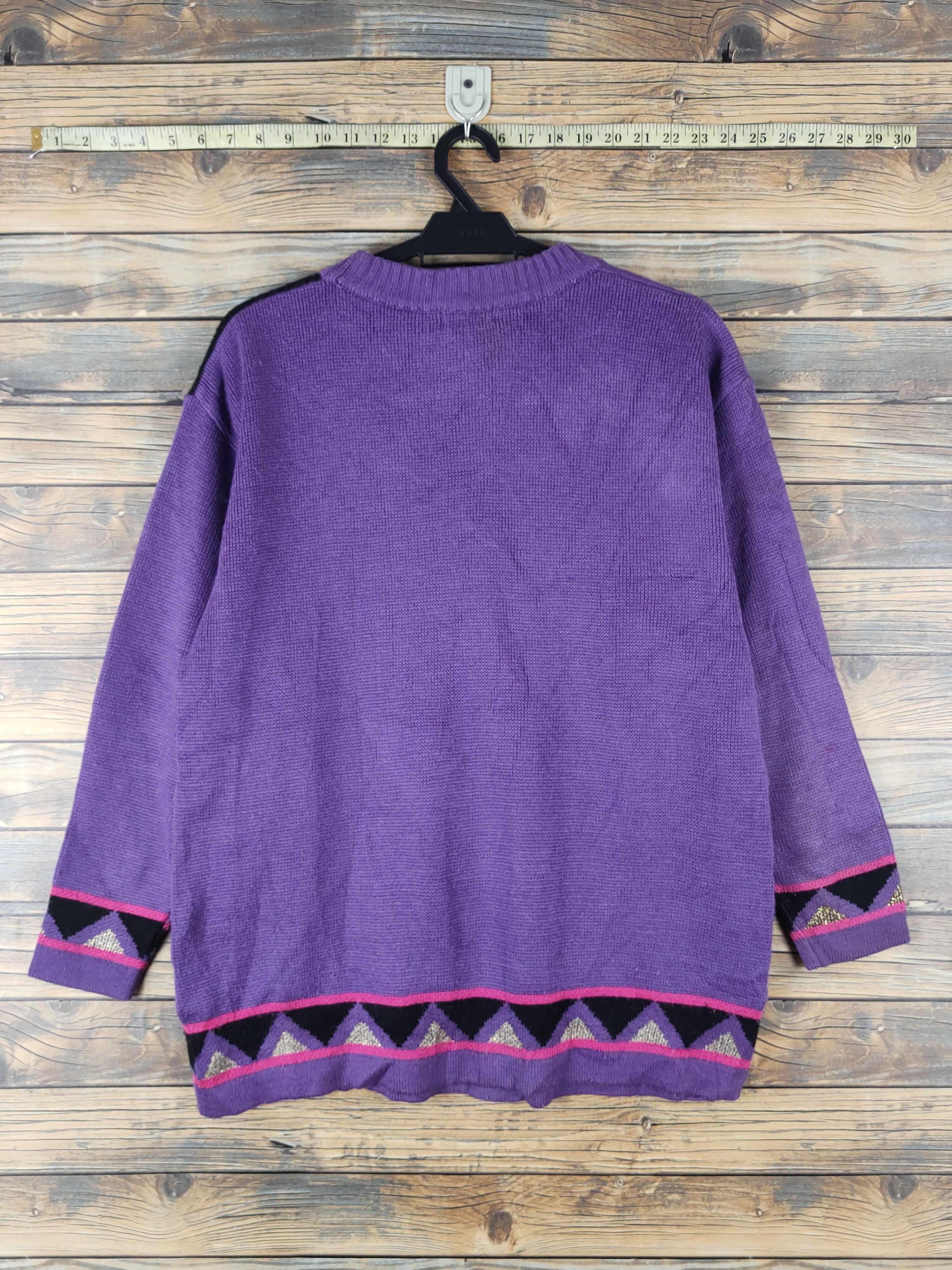 Japanese Brand × Vintage Ladies Wear Purple Knitwear vintage #W1536 Size L / US 10 / IT 46 - 7 Thumbnail