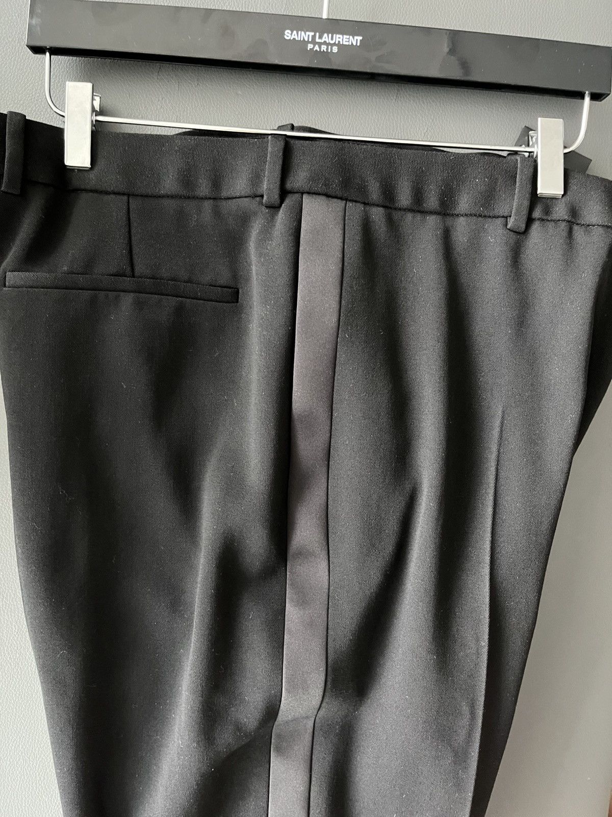 Saint Laurent Paris Brand New Classic Saint Laurent Tuxedo Pants $1,890 Value Size 52R - 3 Thumbnail