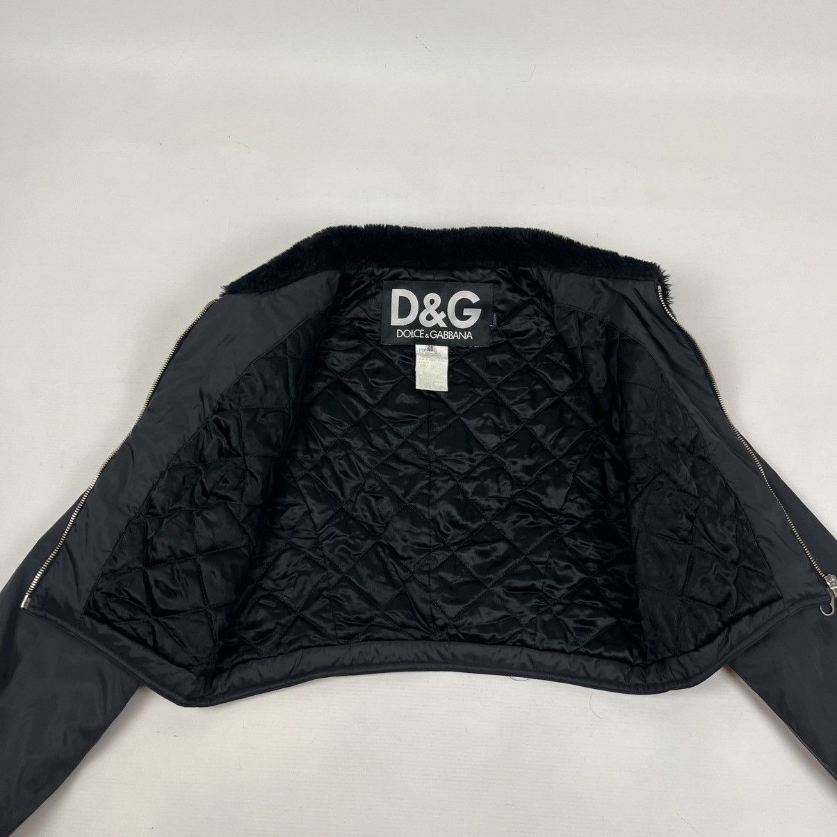Dolce & Gabbana Vintage Cropped Dolce & Gabbana bomber jacket Size M / US 6-8 / IT 42-44 - 6 Thumbnail