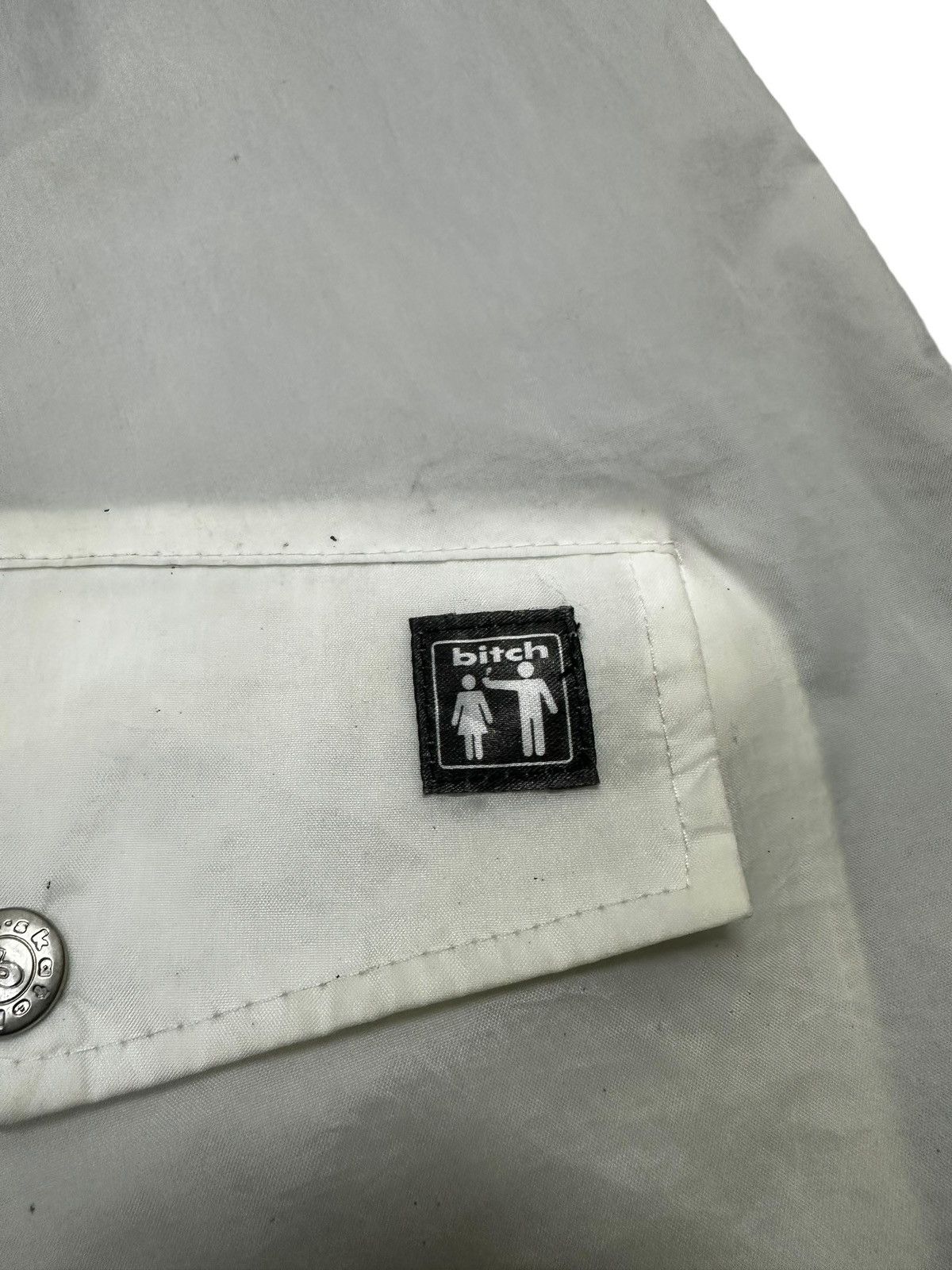 Vintage Vintage 90s Bitch Skateboard Short Sleeve Windbreaker Size US M / EU 48-50 / 2 - 6 Thumbnail