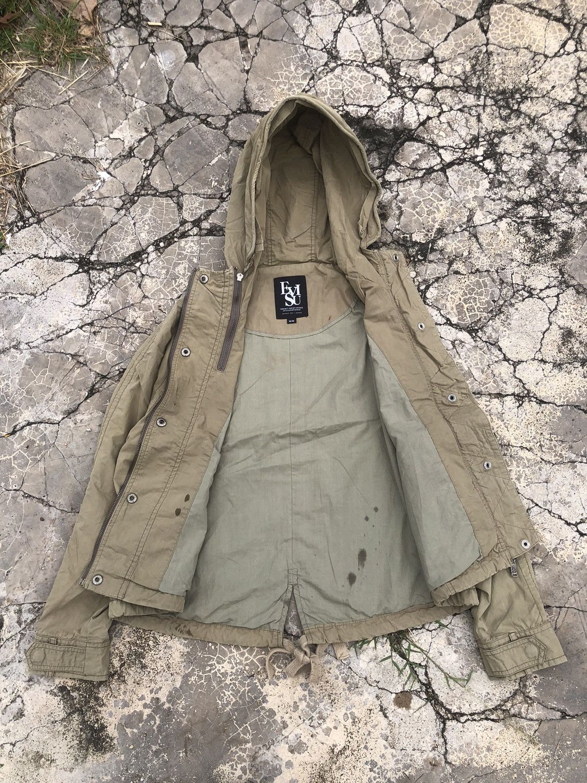 Japanese Brand Vintage Japanese Brands Evisu Military Zipper hoodie Jacket Size L / US 10 / IT 46 - 2 Thumbnail