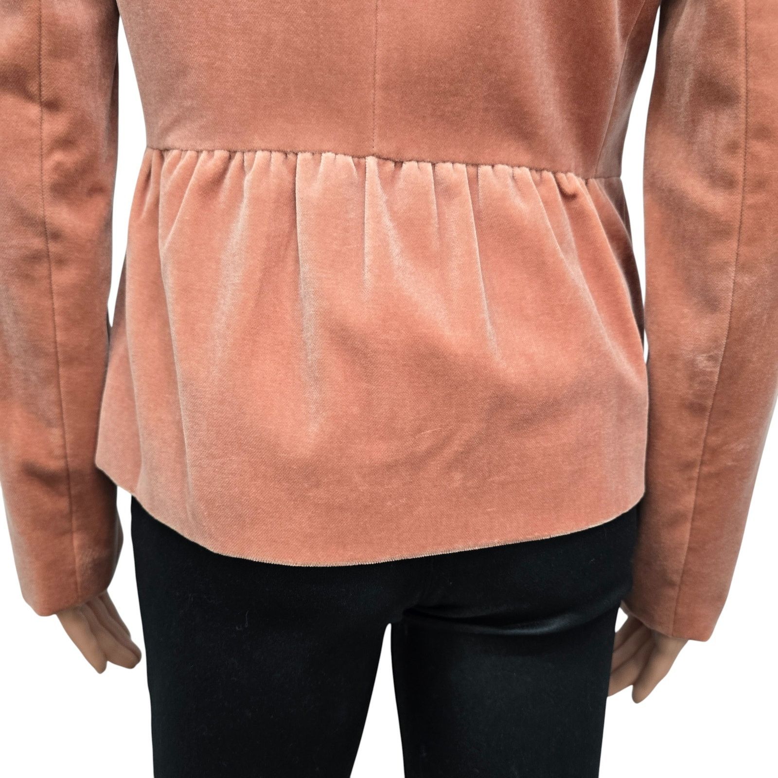 J.Crew J. Crew Velvet Velour Blazer Jacket Peplum Rouching Size 0 Size XS / US 0-2 / IT 36-38 - 10 Thumbnail