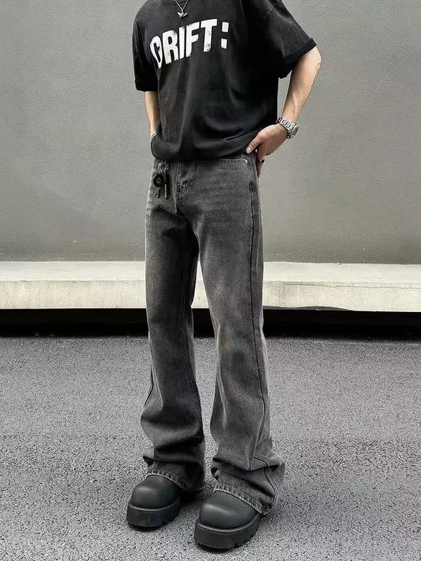 Japanese Brand VIBE High Street Washed Machete Micro Flare Jeans Size US 34 / EU 50 - 4 Thumbnail
