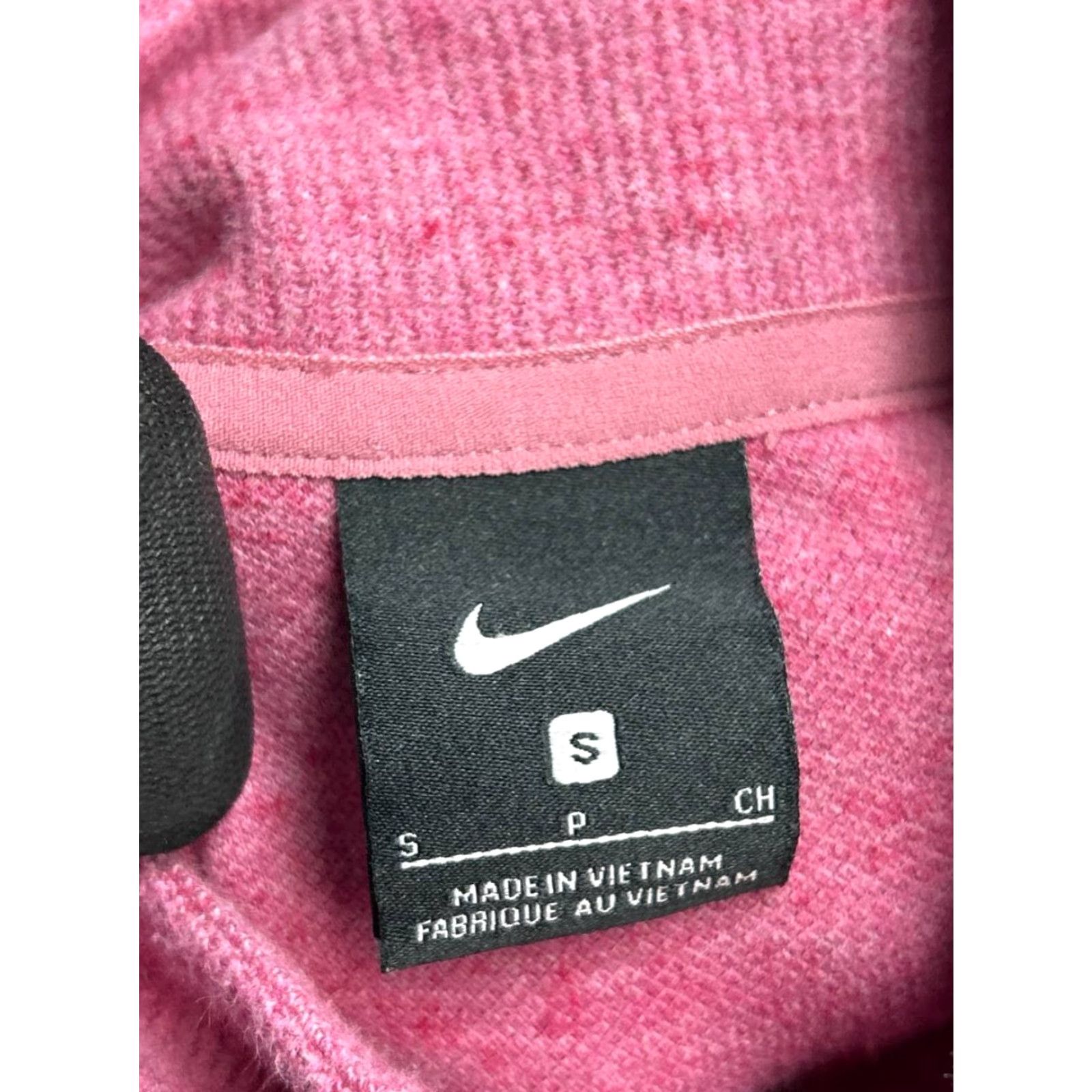 Nike Nike Sweater Shirt Womens Small Pink Cotton Fleece Quarter Zip Size S / US 4 / IT 40 - 3 Thumbnail