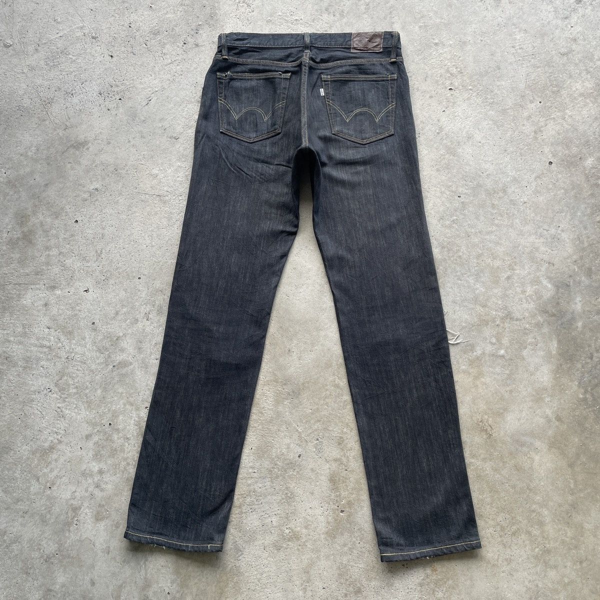 Japanese Brand W32💥 Vintage Edwin Black Distressed Jeans Denim Pants Size US 32 / EU 48 - 13 Thumbnail
