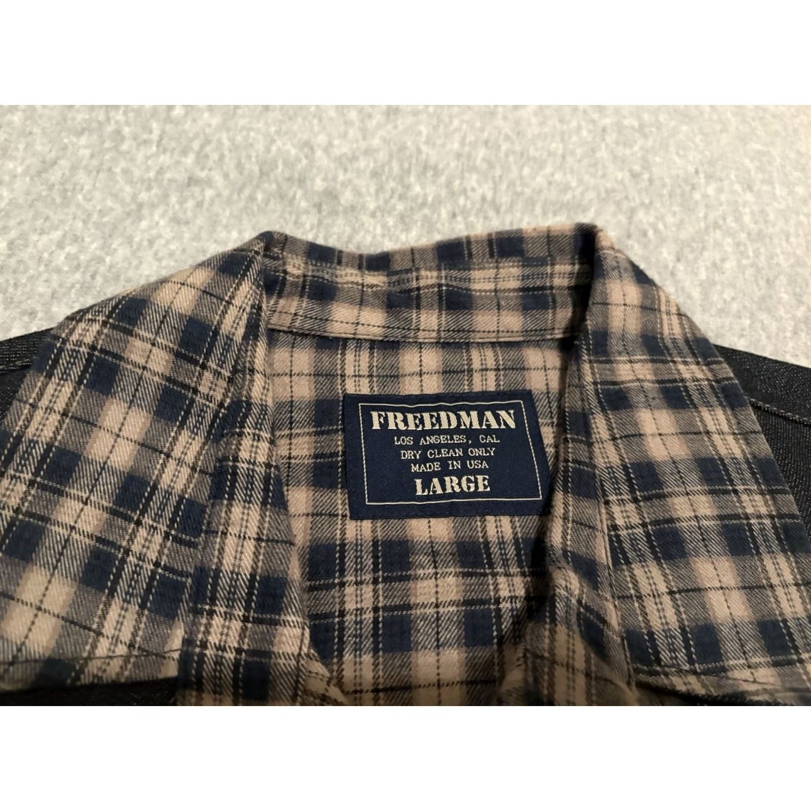 Vintage VINTAGE Freedman Los Angeles Plaid Western Pearl Snap Shirt Made in USA Mens Large Brown Long Sleeve Cotton USA Western Mens L Snap Pearl Snap Shirt Size US L / EU 52-54 / 3 - 2 Thumbnail
