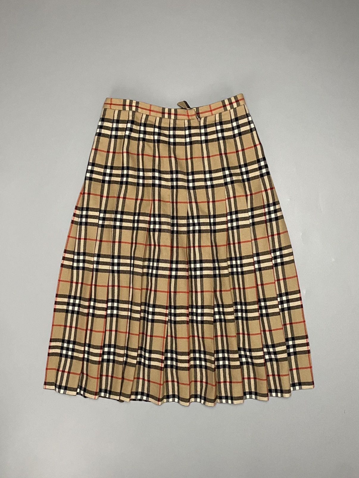 Burberry Burberry vintage wool nova check maxi flared dress Size 30" / US 8 / IT 44 - 1 Thumbnail