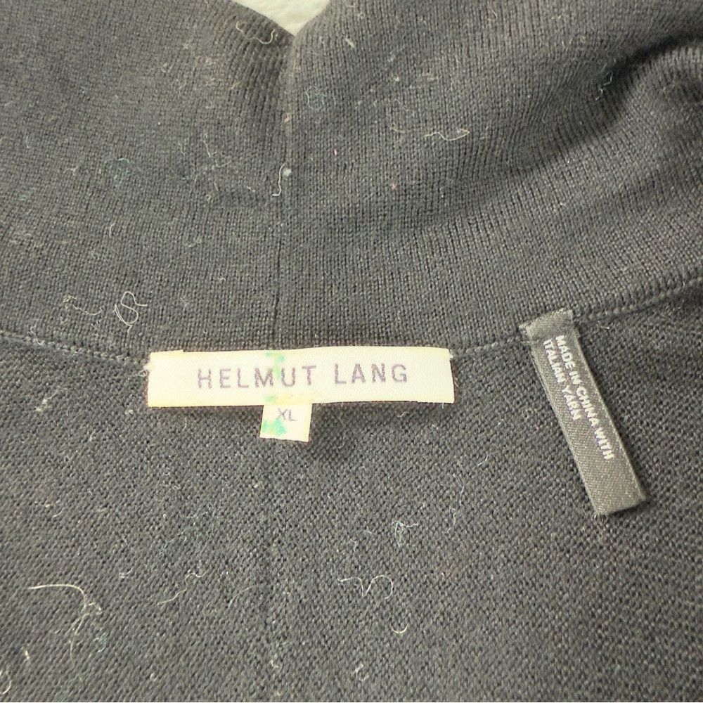 Helmut Lang Helmut Lang Men's Size XL 100% Wool 1/4 Black Zip Up Jacket Size US XL / EU 56 / 4 - 2 Thumbnail