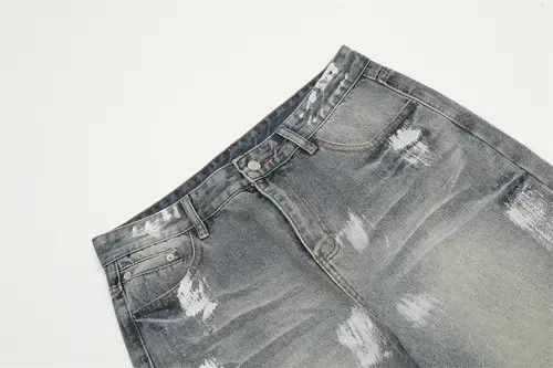 Other Punk wash ink loose casual ripped jeans y2k Size US 32 / EU 48 - 5 Thumbnail