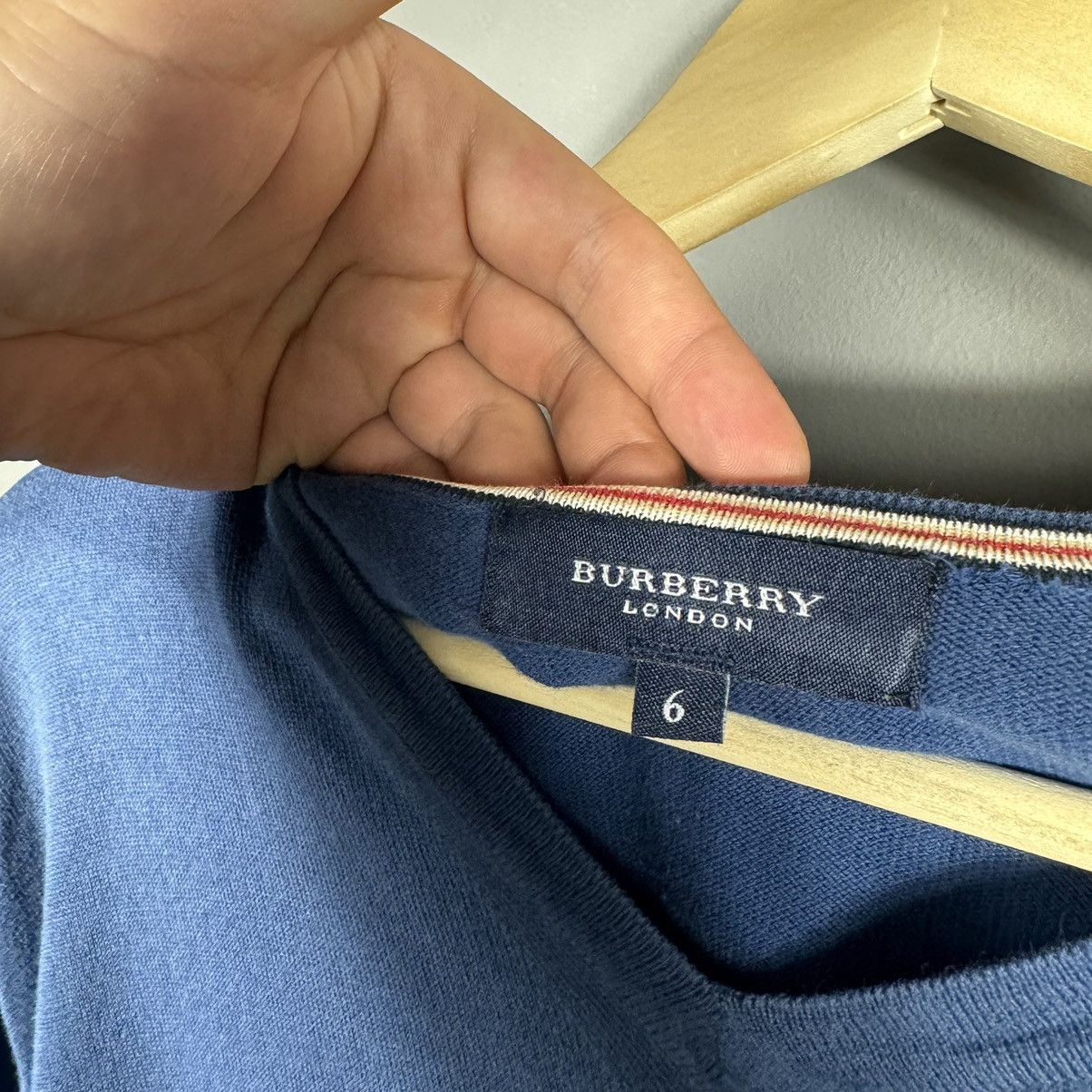 Burberry × Vintage Burberry London V-Neck Sweater Size US XL / EU 56 / 4 - 4 Thumbnail