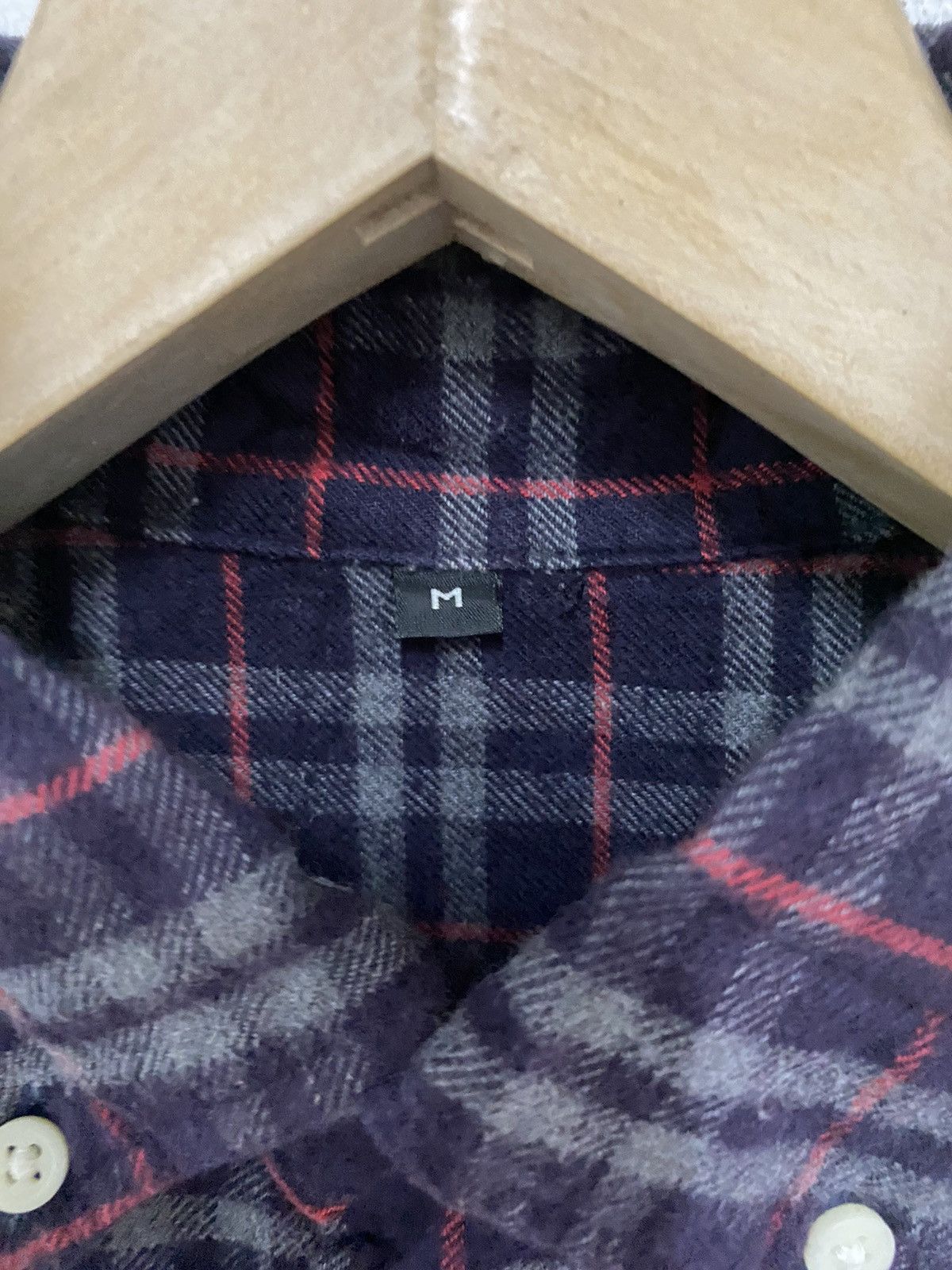 Japanese Brand × Vintage Japanese Brand Plaid Tartan Flannel Shirt Size US M / EU 48-50 / 2 - 4 Thumbnail