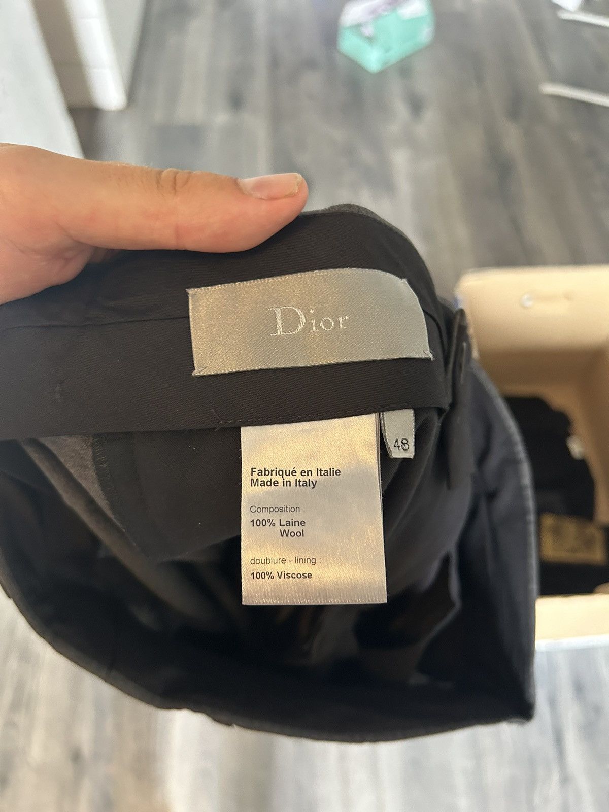 Dior Grey Wool Pants Size US 32 / EU 48 - 9 Thumbnail