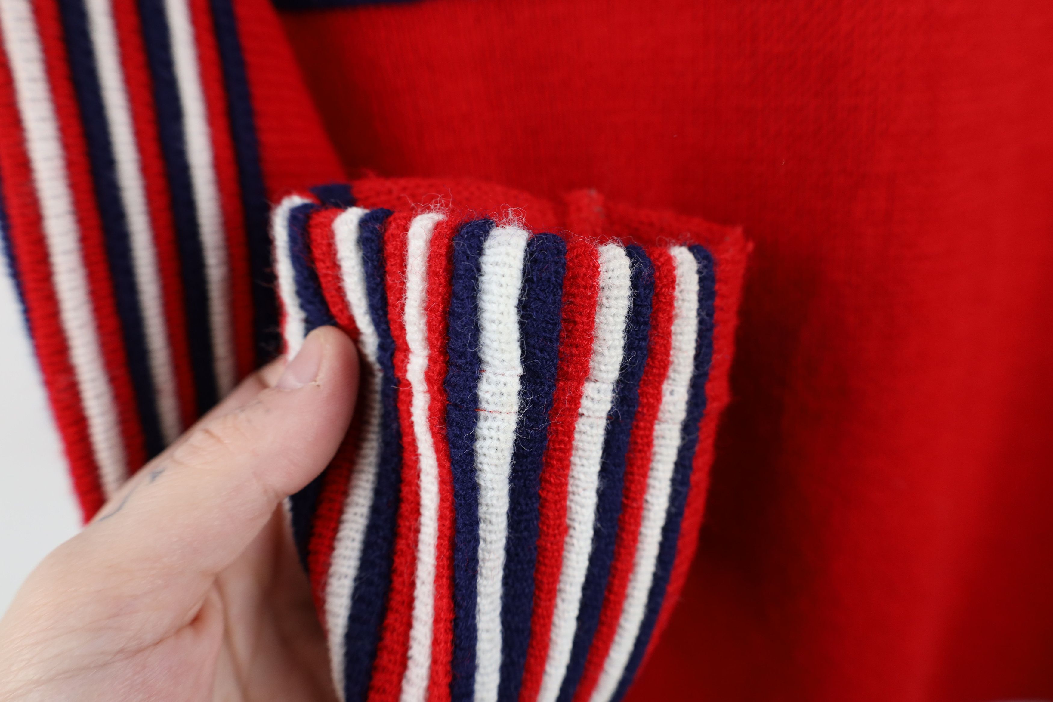 Ocean Pacific × Vintage Vintage 80s 90s Ocean Pacific Knit Surf Sweater Red USA Size M / US 6-8 / IT 42-44 - 5 Thumbnail