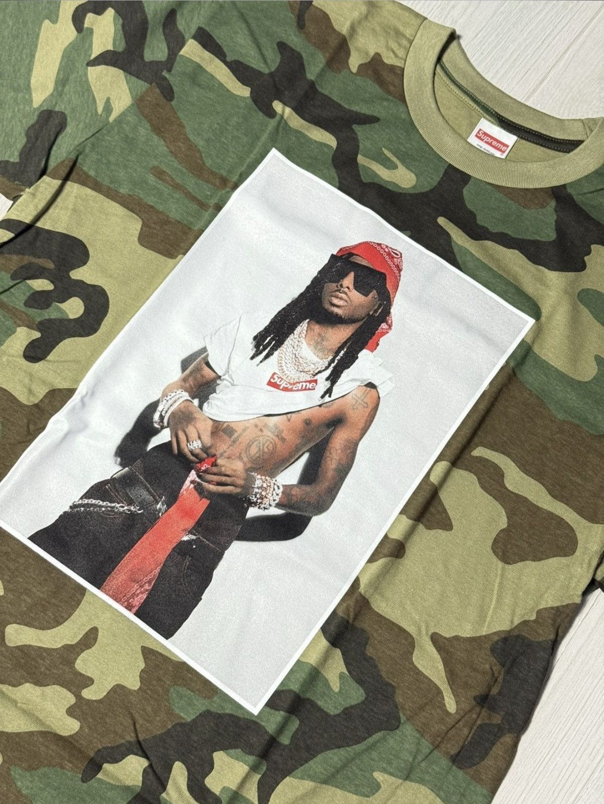 Playboi Carti Supreme x Playboi carti t shirt size large (camo) Size US L / EU 52-54 / 3 - 1 Thumbnail