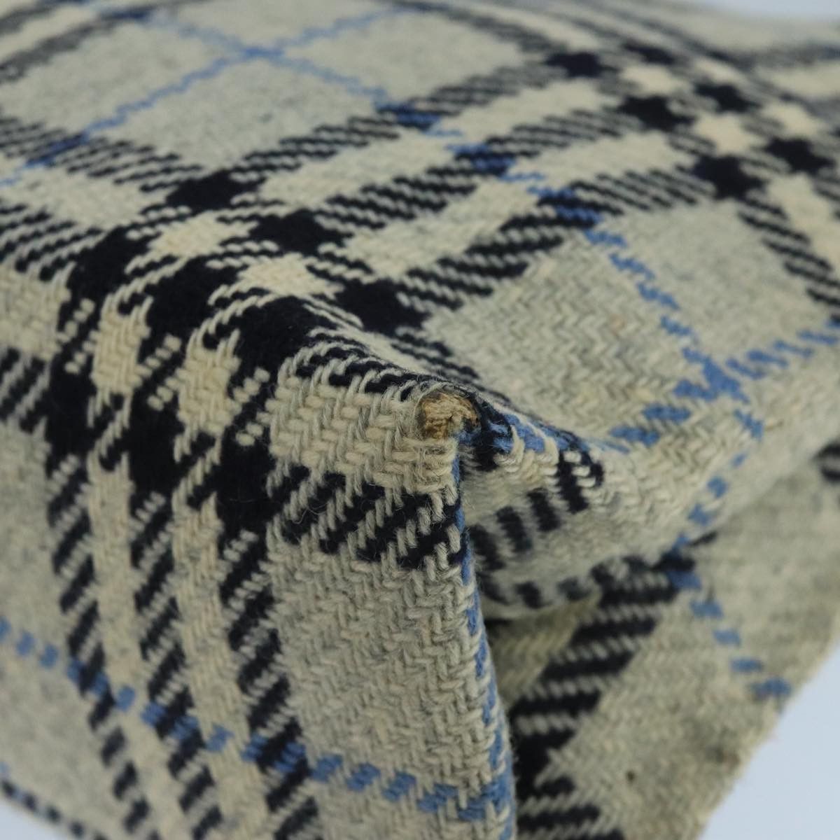 Burberry Burberry Nova Check Hand Bag Wool Gray Size ONE SIZE - 9 Thumbnail