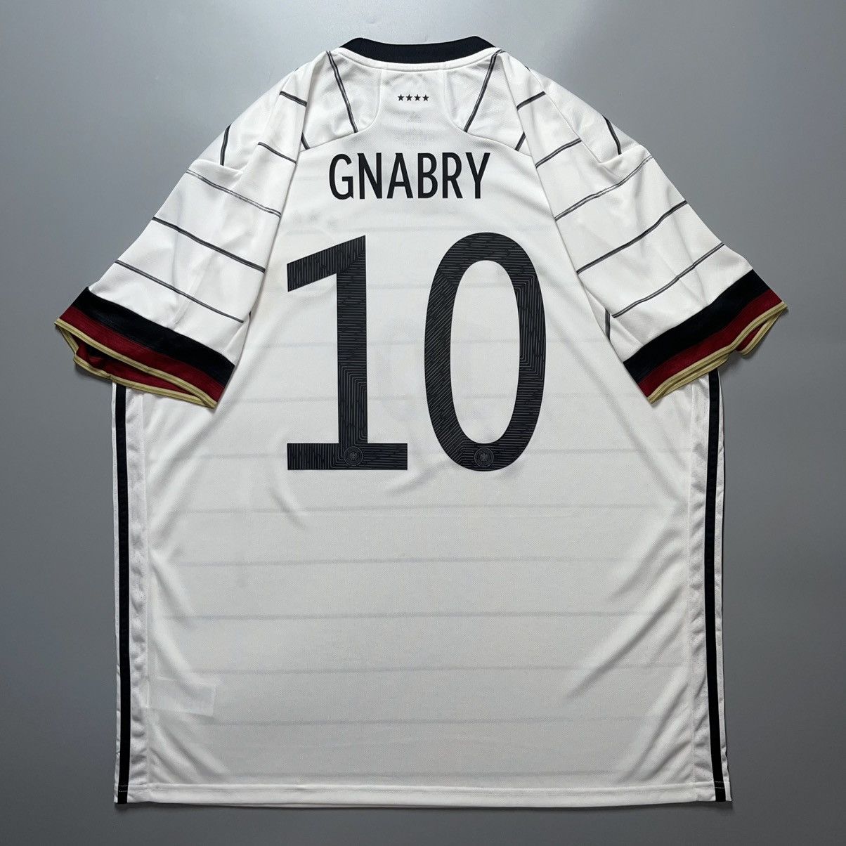 Adidas GERMANY ADIDAS 2020 EURO FOOTBALL HOME JERSEY #10 GNABRY Size US XXL / EU 58 / 5 - 1 Thumbnail