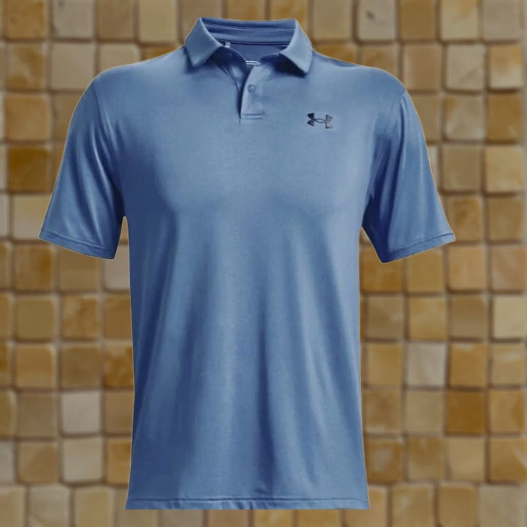 Under Armour Under Armour Golf Polo Shirt Mens XL Steel Blue Short Sleeve Zipper? Size US XL / EU 56 / 4 - 1 Preview