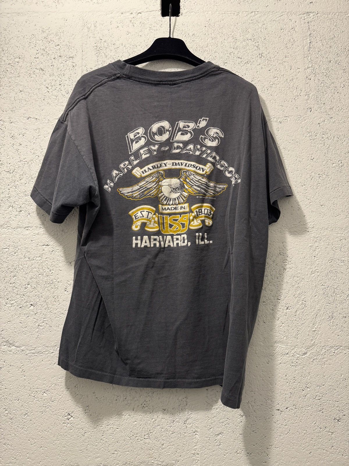 Vintage 1980s Harley Davidson “The Eagle has Landed” Holoubek tee Size US XL / EU 56 / 4 - 2 Thumbnail