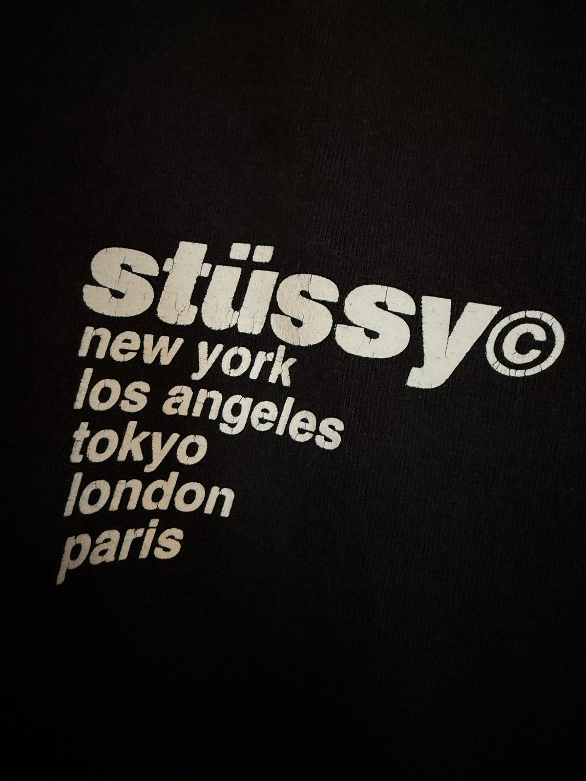 Stussy Strawberry Tee Black
